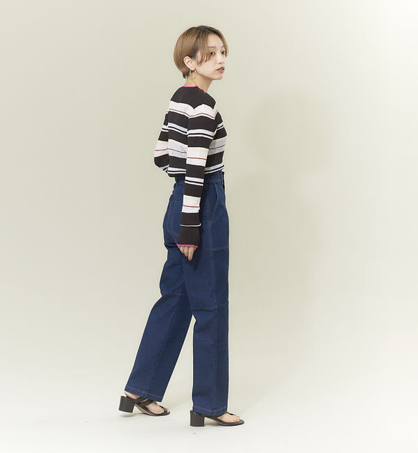 NOMINE「シアーボーダーニット」|ニット・セーター|