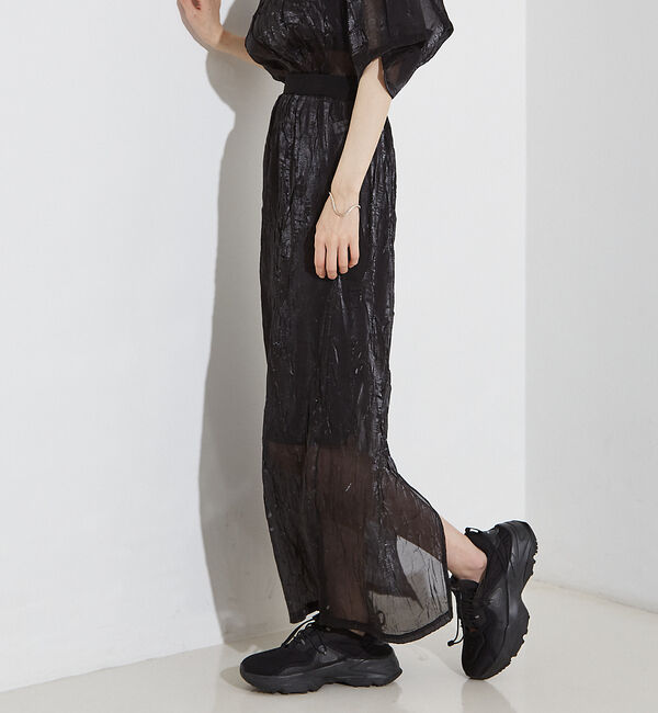 NOMINE「【セットアップ着用可】シャイン リンクル タイトスカート」|スカート|