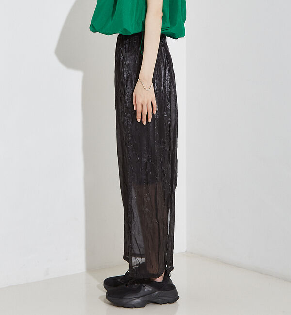 NOMINE「【セットアップ着用可】シャイン リンクル タイトスカート」|スカート|