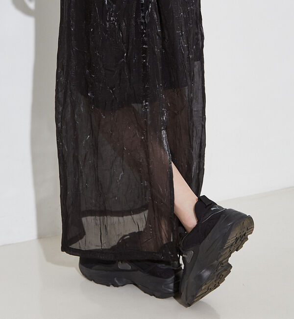 NOMINE「【セットアップ着用可】シャイン リンクル タイトスカート」|スカート|