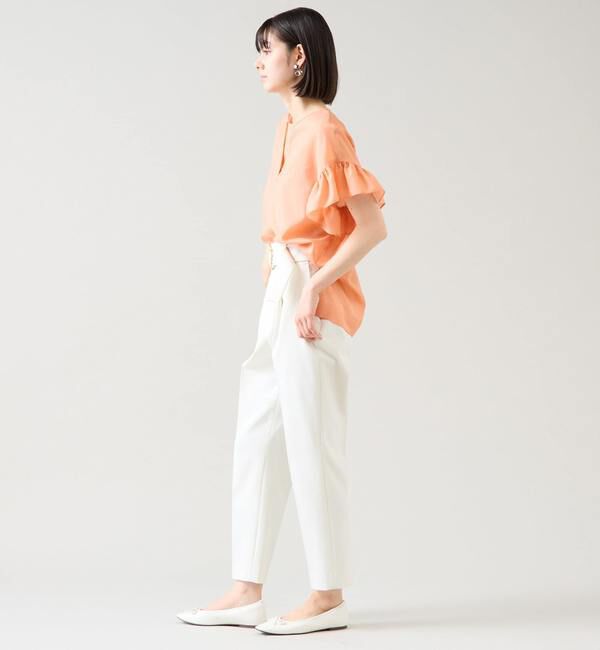 TIARA「スキッパーフリルスリーブブラウス」|シャツ・ブラウス|