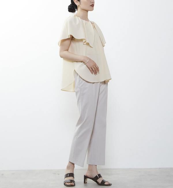 Liesse「ケープカラーブラウス」|シャツ・ブラウス|