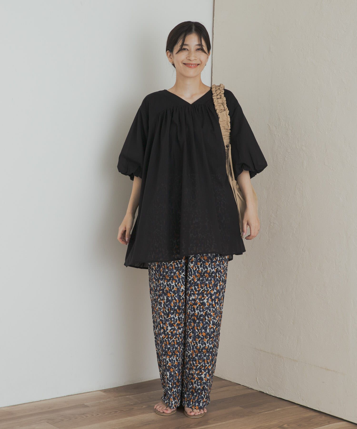 URBAN RESEARCH DOORS「コットンボイルVネックチュニック」|チュニック|