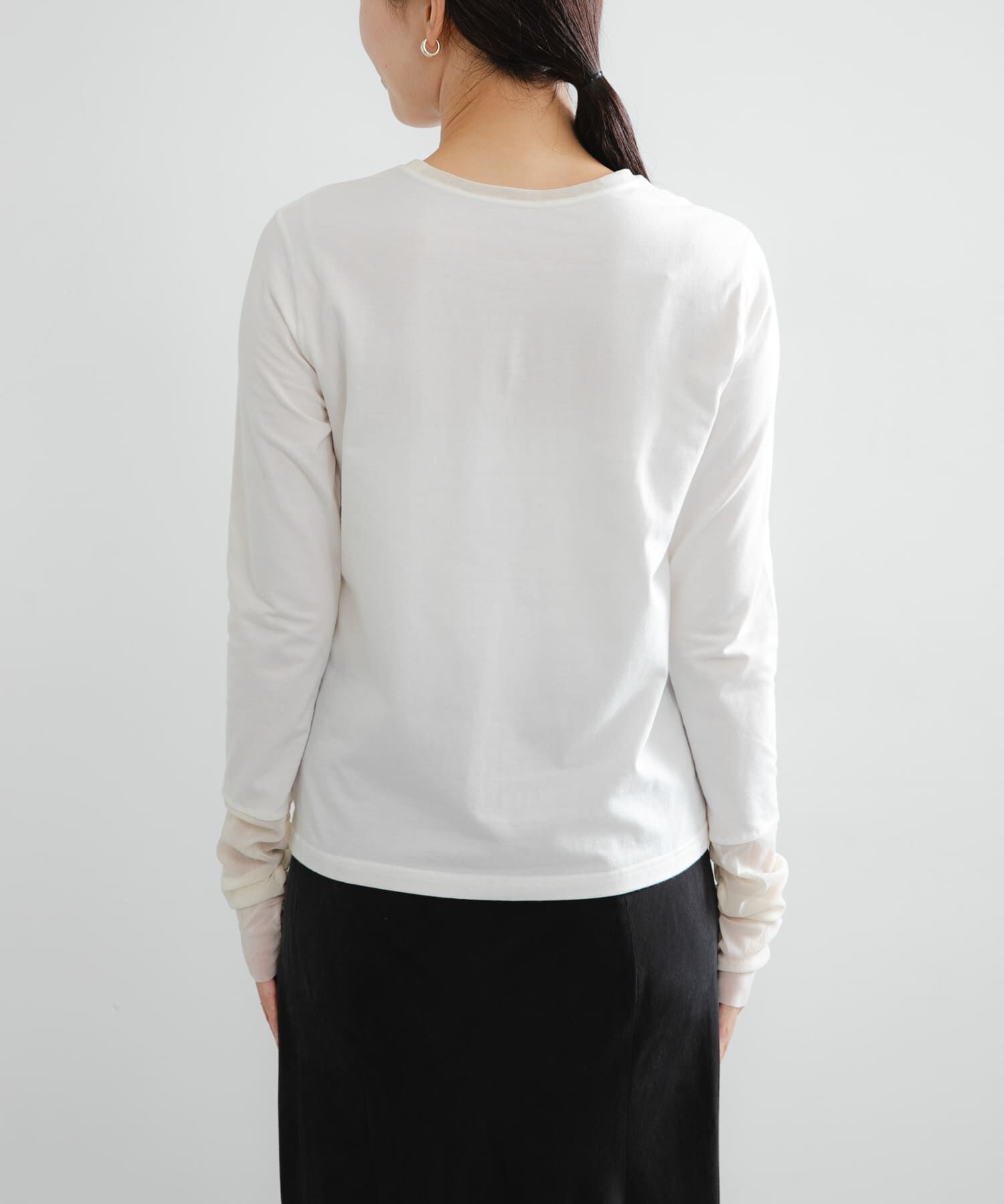 URBAN RESEARCH「チュール切り替えカットソー」|Tシャツ・カットソー|