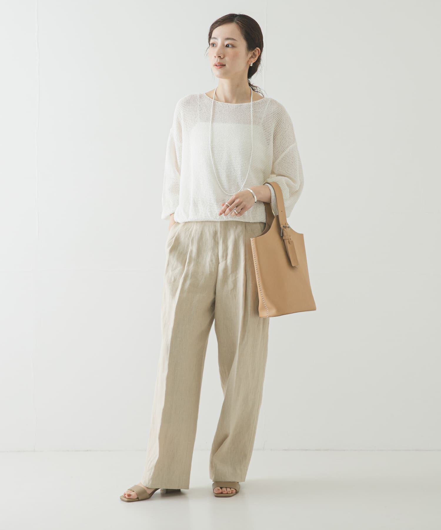 URBAN RESEARCH「ペーパーヤーンボートネックニット」|ニット・セーター|