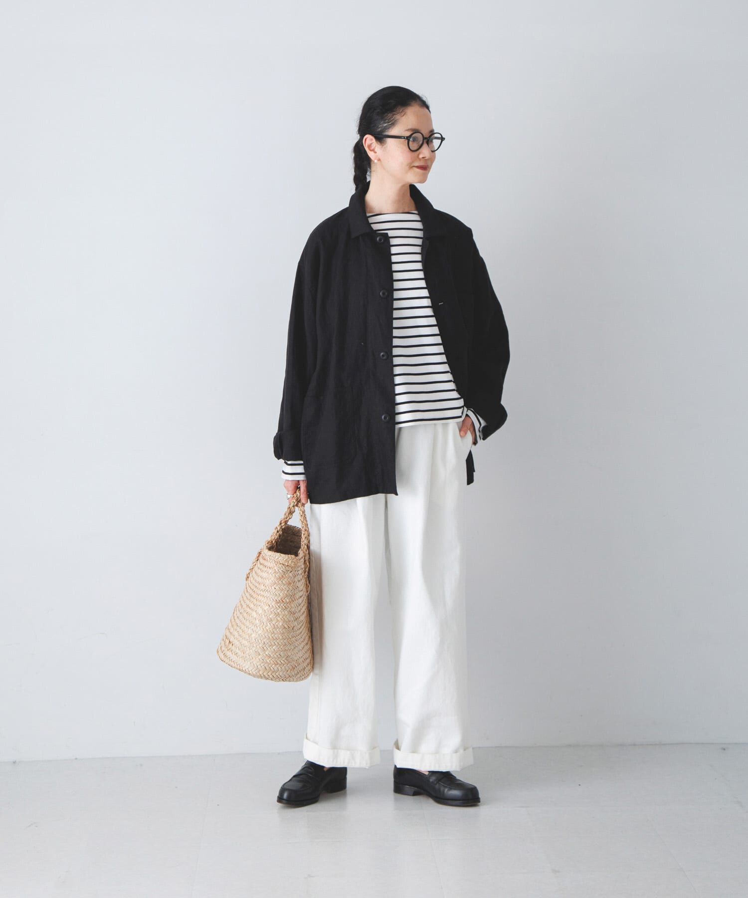 かぐれ「ホワイトデニムワイドパンツ」|その他|