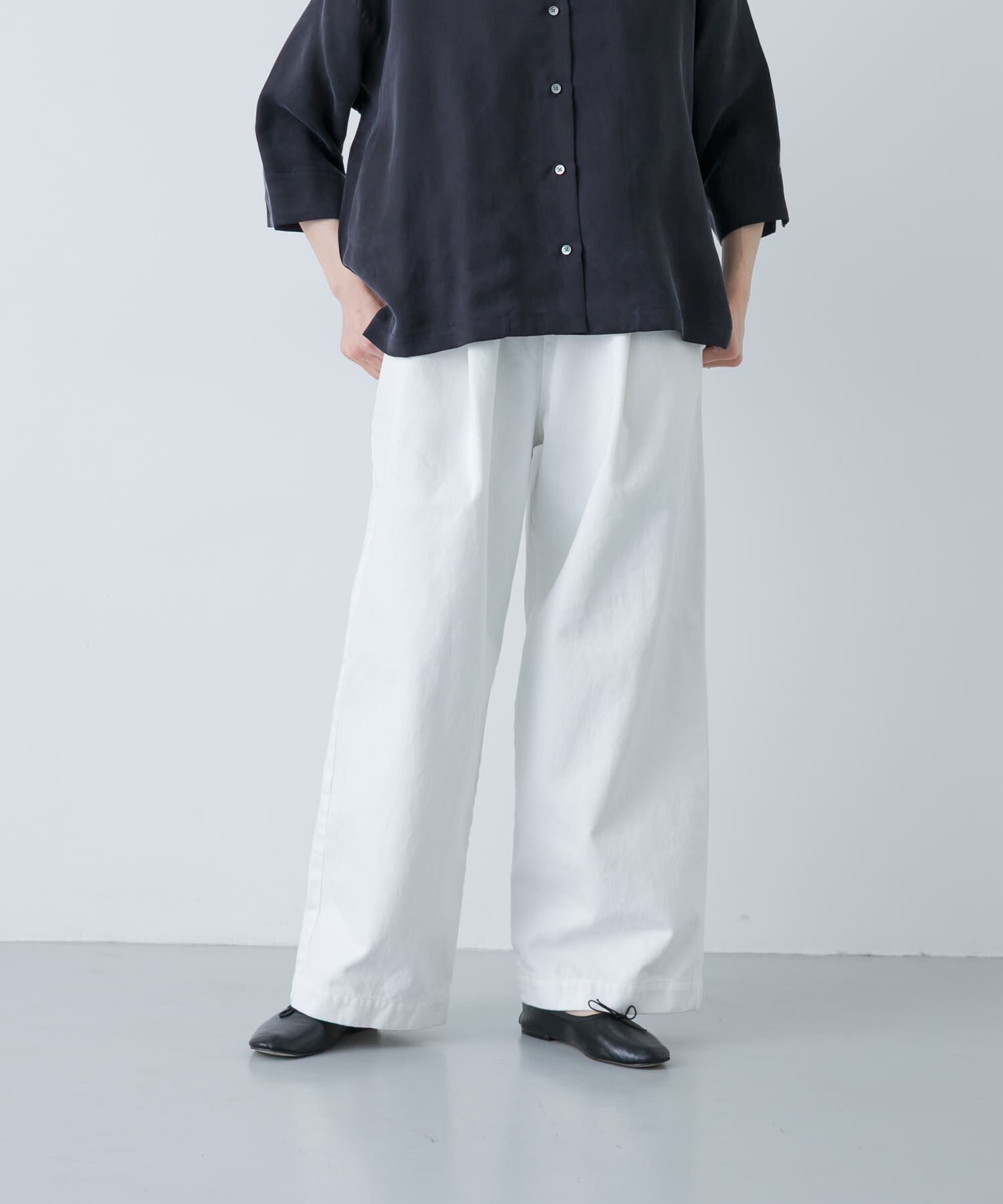 かぐれ「ホワイトデニムワイドパンツ」|その他|