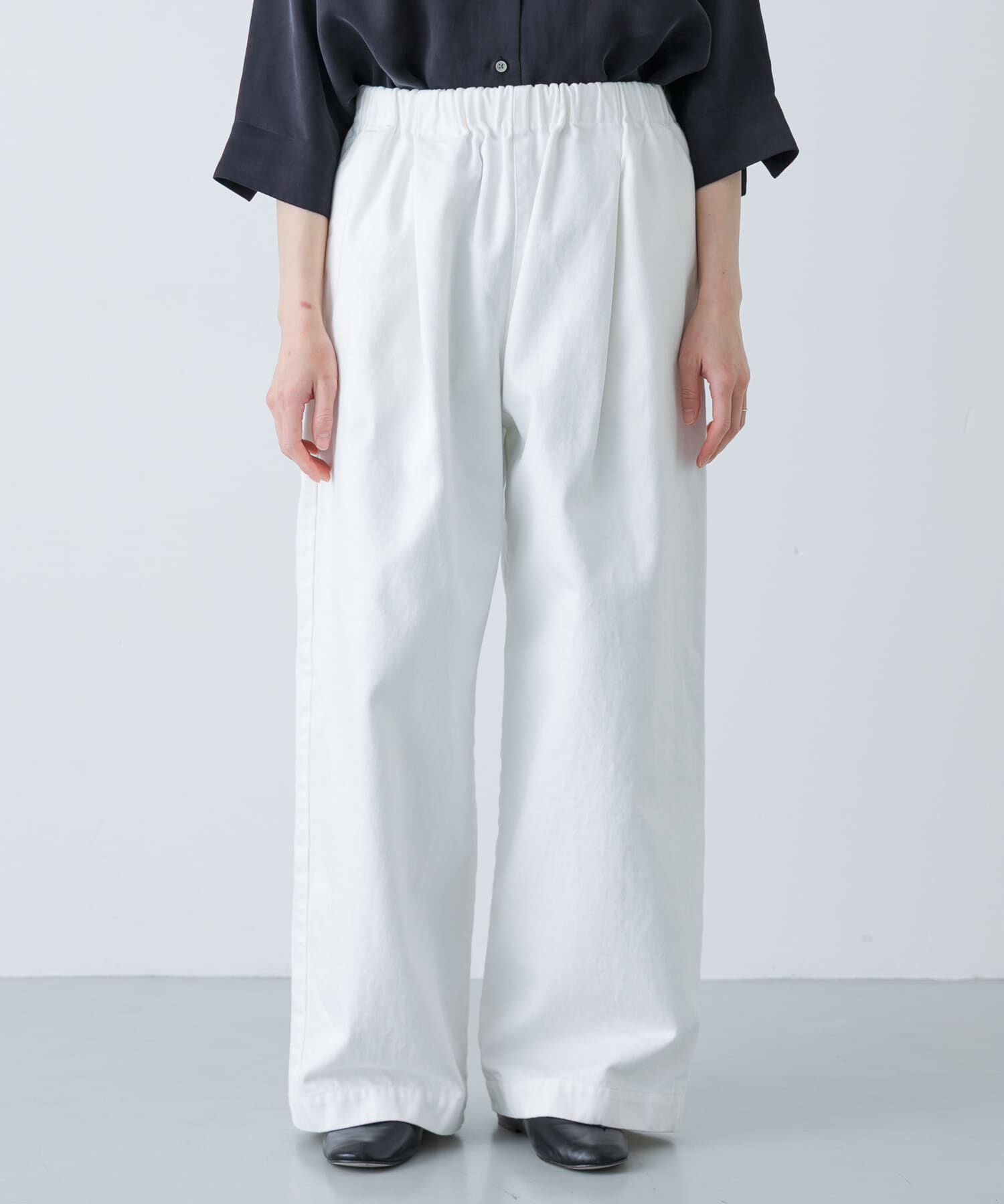 かぐれ「ホワイトデニムワイドパンツ」|その他|