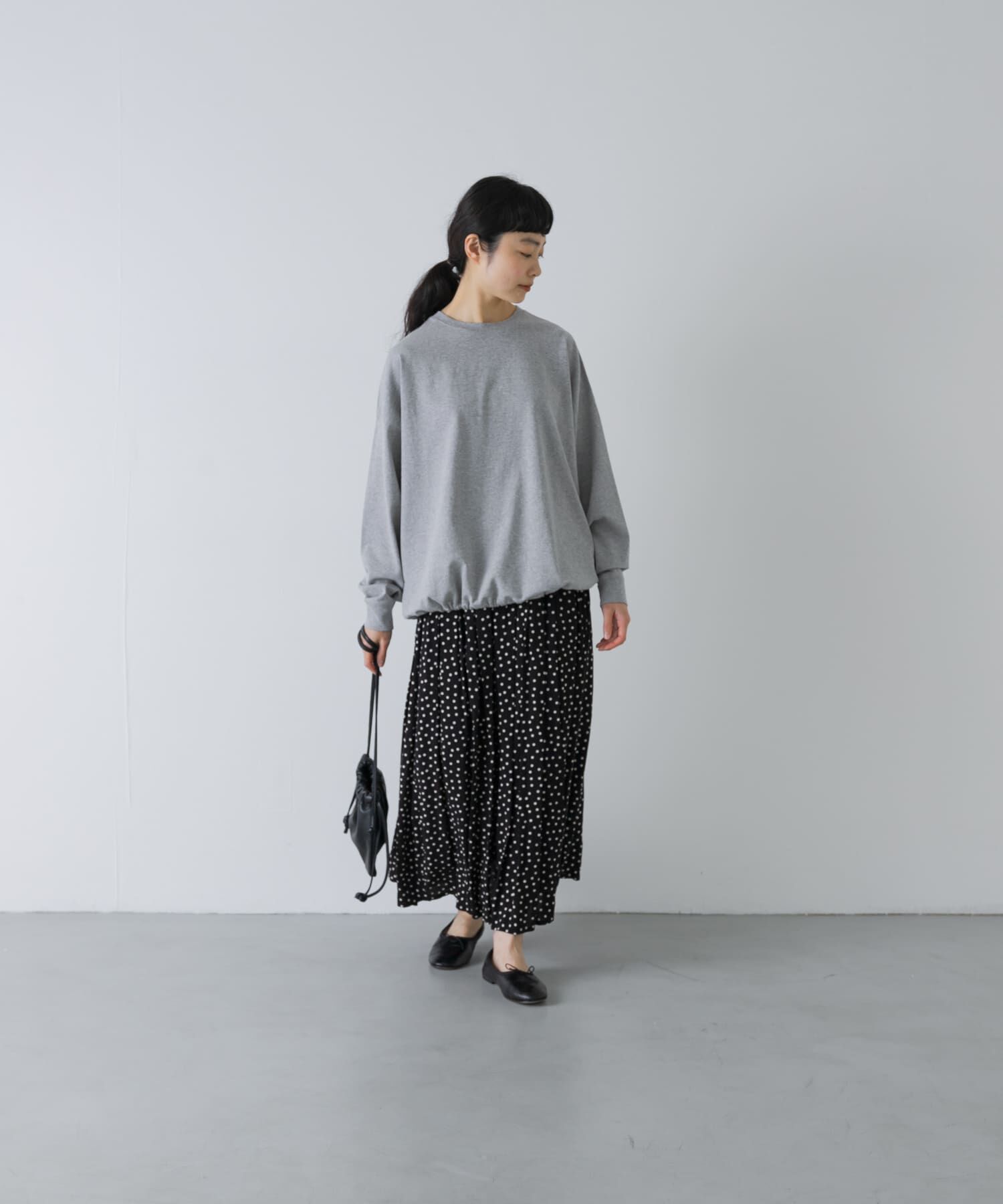 かぐれ「コットンドロストヘムカットソー」|Tシャツ・カットソー|