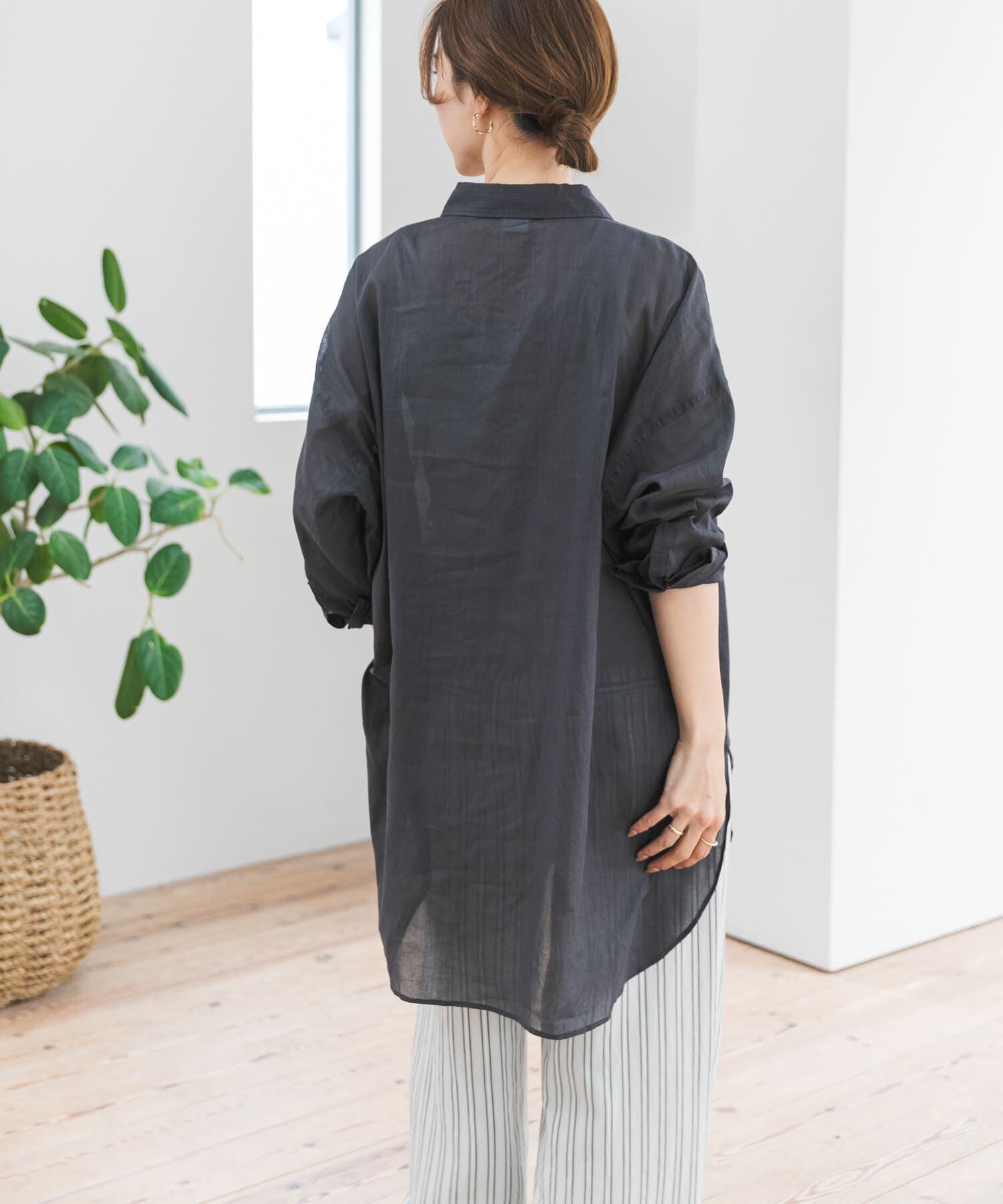 URBAN RESEARCH DOORS「『WEB/一部店舗限定カラー』ラミーコットンビックシャツ」|シャツ・ブラウス|