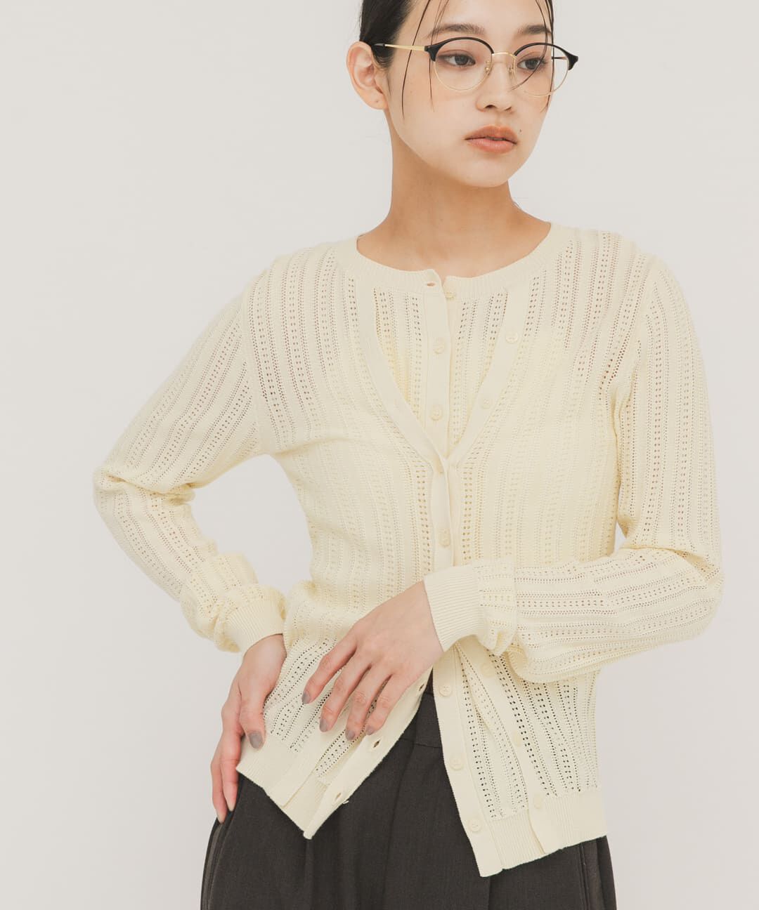  「ダブルフロントニット」|ニット・セーター|