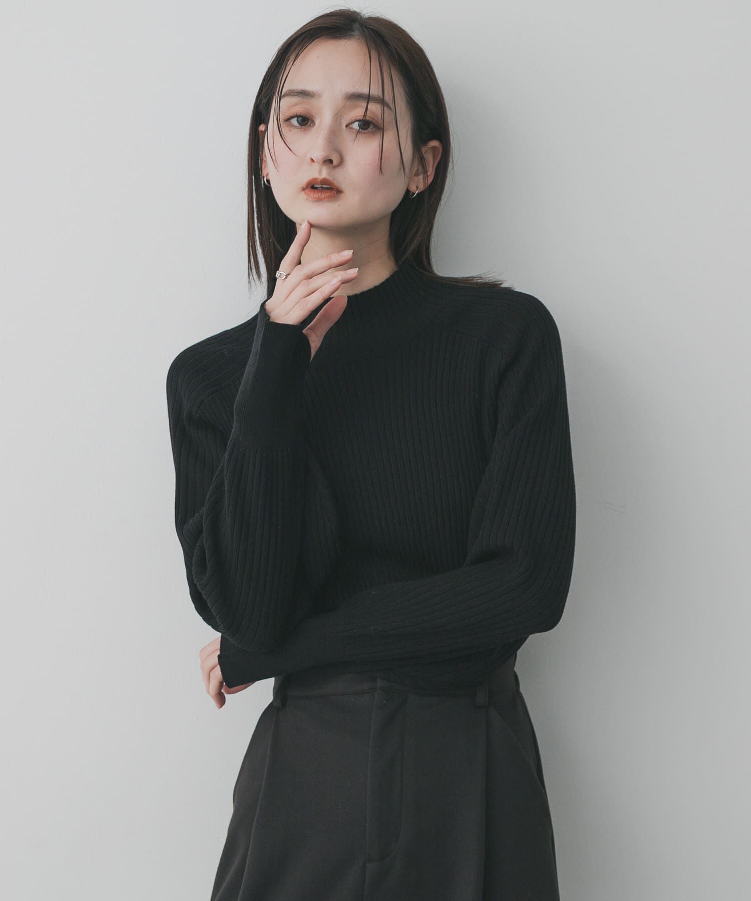 SENSE OF PLACE by URBAN RESEARCH「『毛玉防止』マトンスリーブセーター」|ニット・セーター|