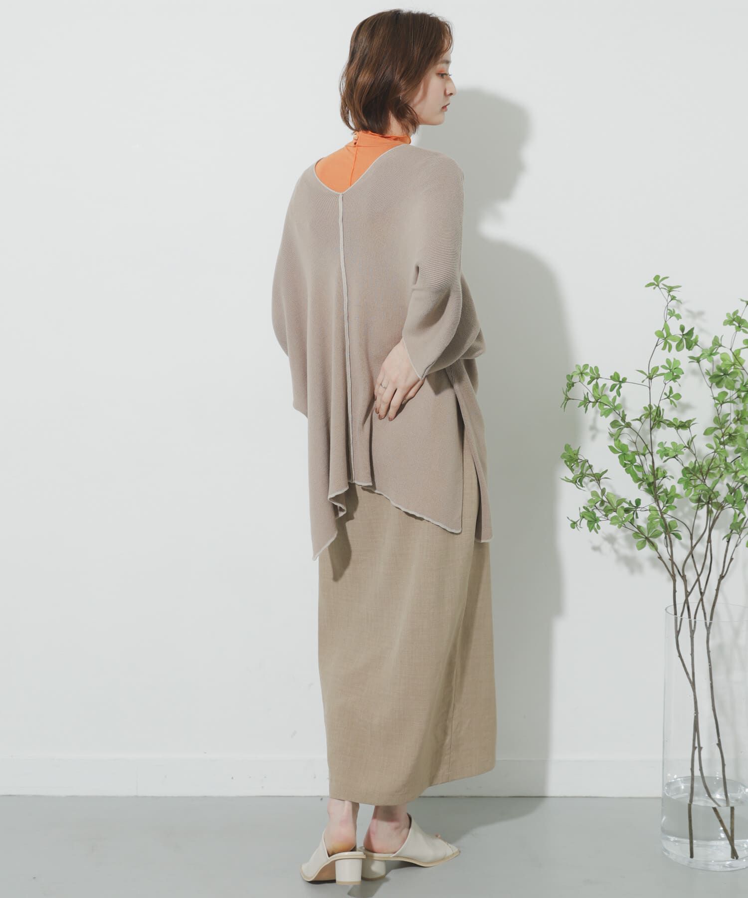 SENSE OF PLACE by URBAN RESEARCH「リネンライクハイウエストラップスカート」|スカート|