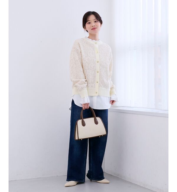  「コード刺しゅうレースカーデ」|カーディガン|