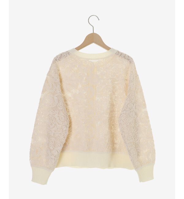  「コード刺しゅうレースカーデ」|カーディガン|
