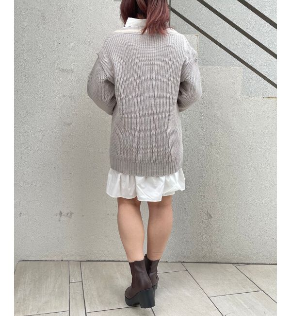 MAJESTICLEGON「マルチwayVニットセットワンピ」|チュニック|