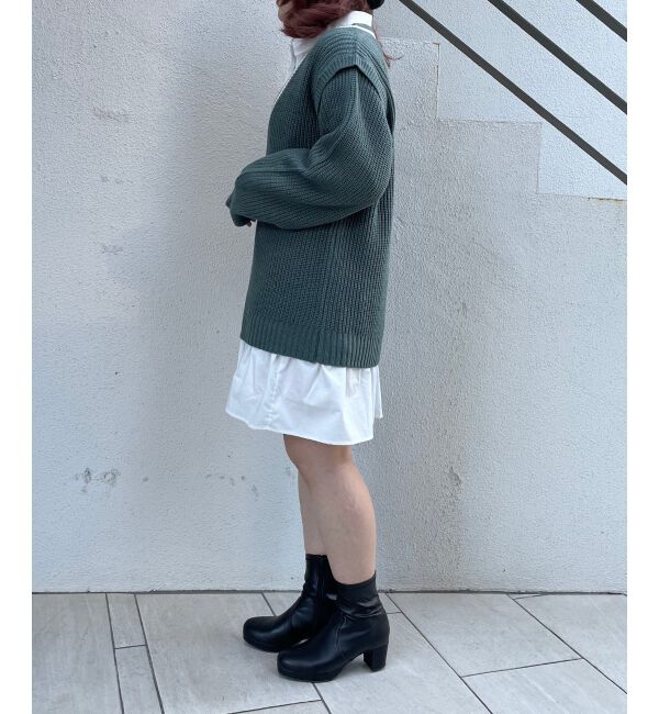 MAJESTICLEGON「マルチwayVニットセットワンピ」|チュニック|