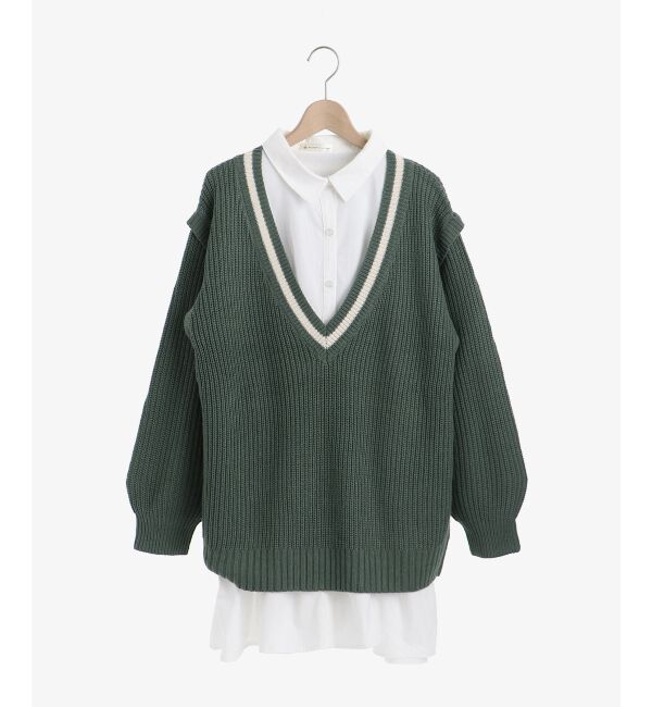 MAJESTICLEGON「マルチwayVニットセットワンピ」|チュニック|