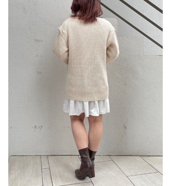 MAJESTICLEGON「マルチwayVニットセットワンピ」|チュニック|