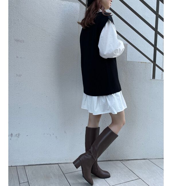 MAJESTICLEGON「マルチwayVニットセットワンピ」|チュニック|