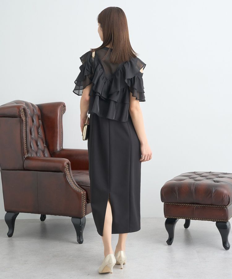 earth music&ecology「SET2点フリルボレロ＋ナローワンピース」|ワンピース|