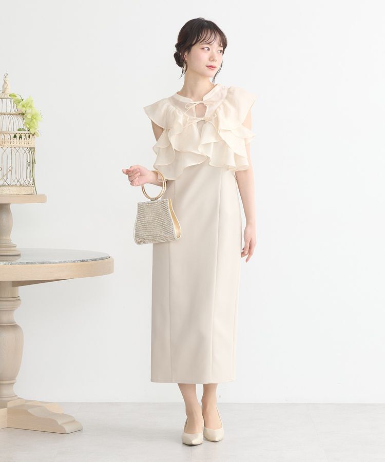 earth music&ecology「SET2点フリルボレロ＋ナローワンピース」|ワンピース|