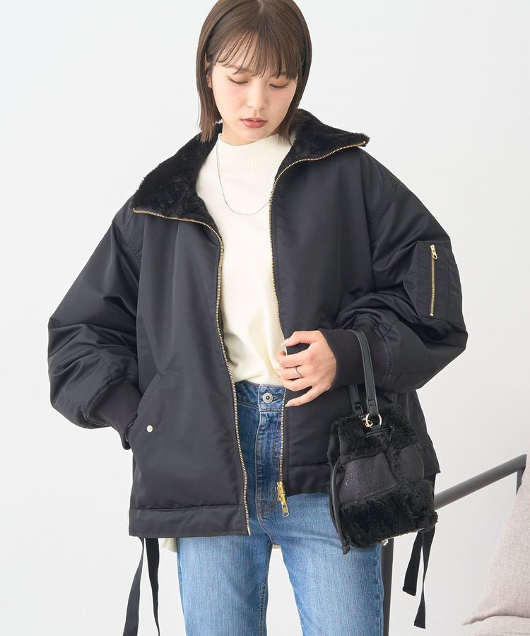 earth music&ecology「リバーシブルMA-1」|ブルゾン・スタジャン|