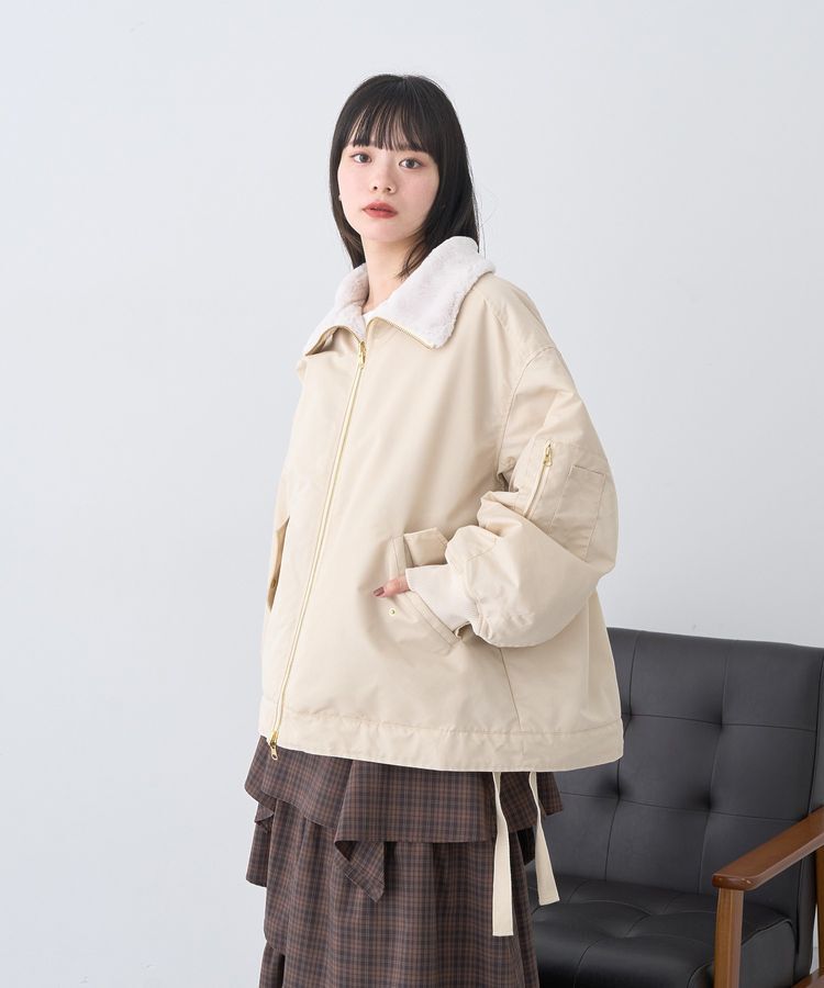 earth music&ecology「リバーシブルMA-1」|ブルゾン・スタジャン|