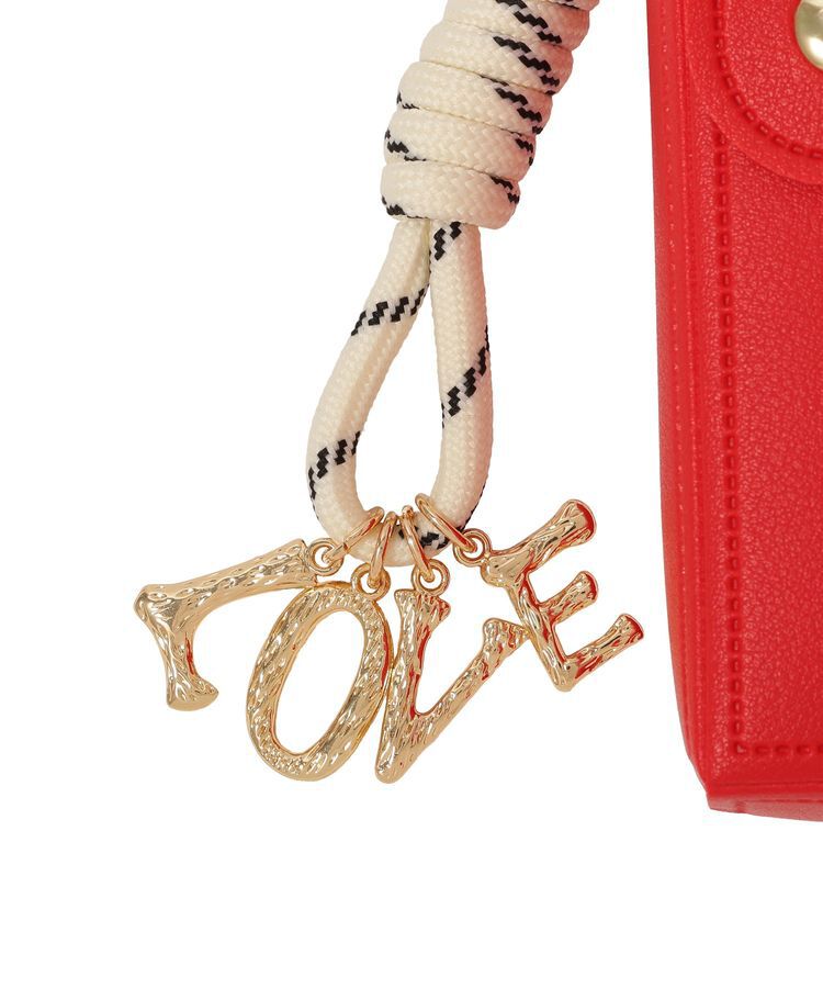 earth music&ecology「リップケース付きマルチハートチャーム」|モバイルケース|