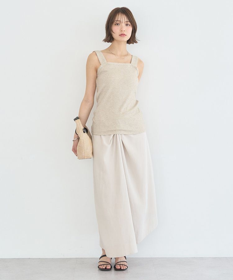 earth music&ecology「チェーンリブラメカットタンクトップ」|インナー|