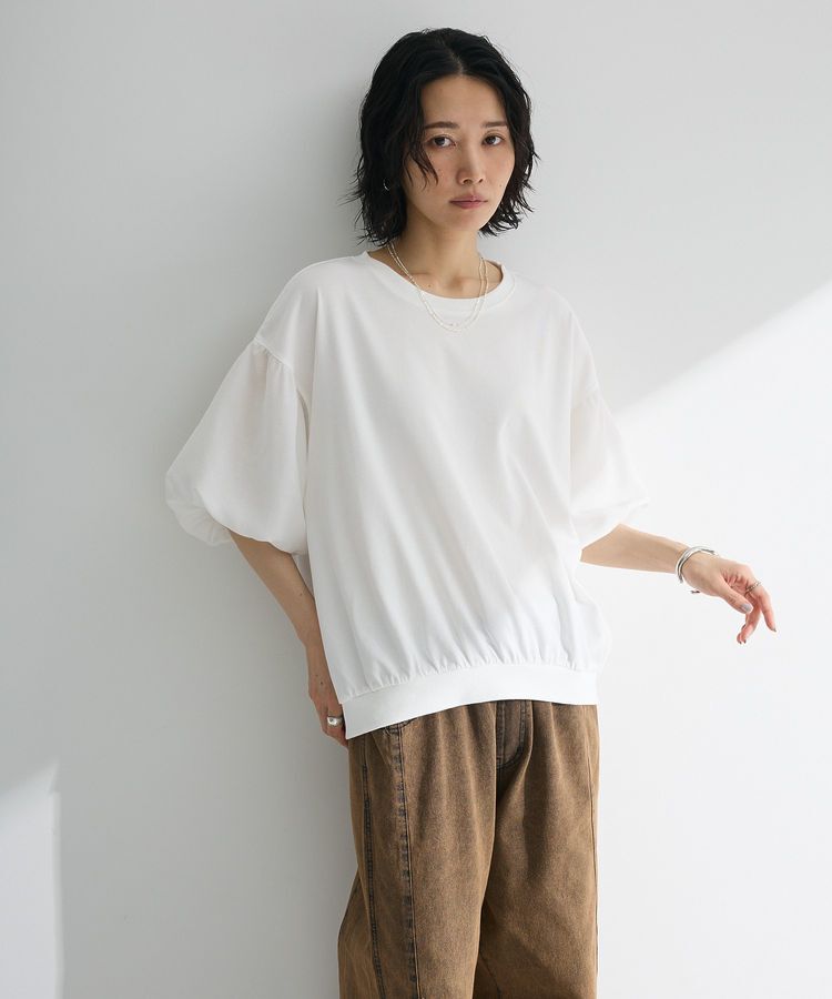 Green Parks「袖バルーンドッキングプルオーバー」|Tシャツ・カットソー|