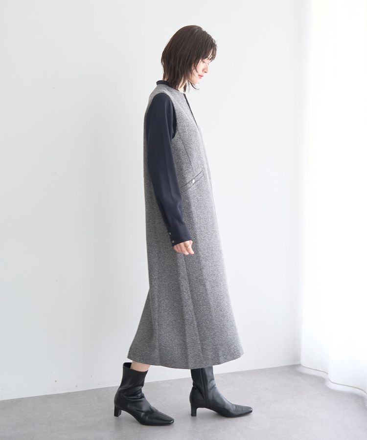 YECCA VECCA「キーネックジャンスカ」|ジャンパースカート|