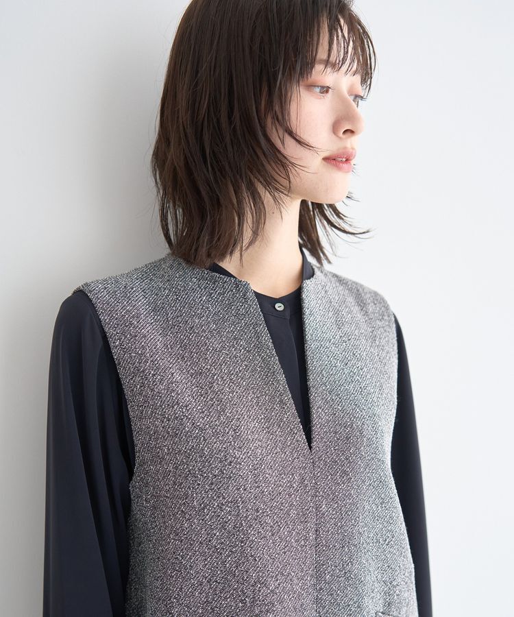 YECCA VECCA「キーネックジャンスカ」|ジャンパースカート|