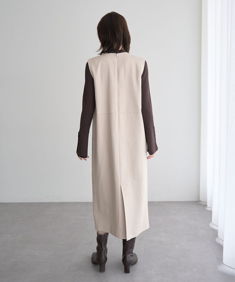 YECCA VECCA「キーネックジャンスカ」|ジャンパースカート|