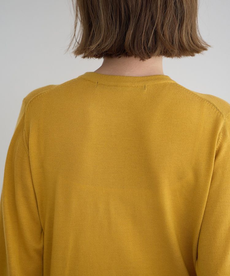 YECCA VECCA「金釦クルーネックカーディガン」|カーディガン|