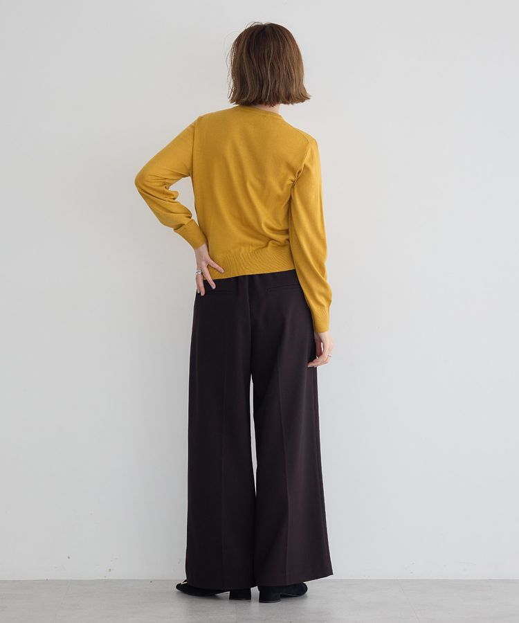 YECCA VECCA「金釦クルーネックカーディガン」|カーディガン|