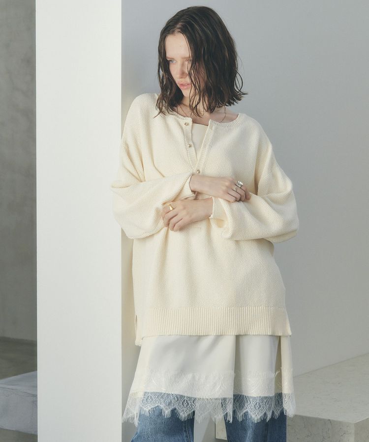 YECCA VECCA「レースサテンキャミチュニック」|チュニック|