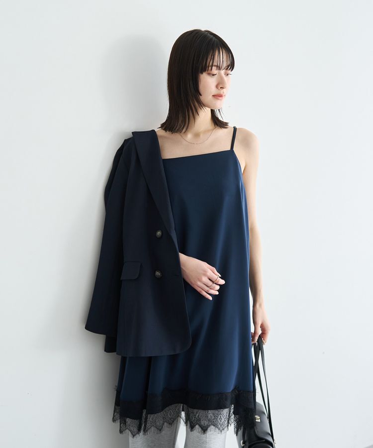 YECCA VECCA「レースサテンキャミチュニック」|チュニック|