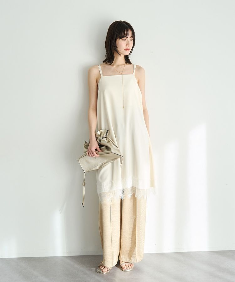 YECCA VECCA「レースサテンキャミチュニック」|チュニック|