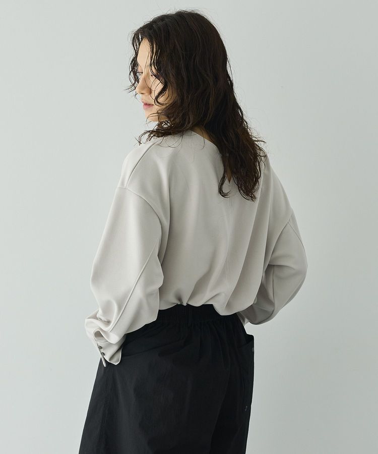 GARAGE OF GOOD CLOTHING「【日本製】ジョーゼットジャージ-2WayTブラウス」|シャツ・ブラウス|