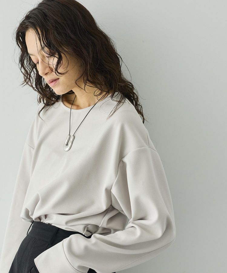 GARAGE OF GOOD CLOTHING「【日本製】ジョーゼットジャージ-2WayTブラウス」|シャツ・ブラウス|