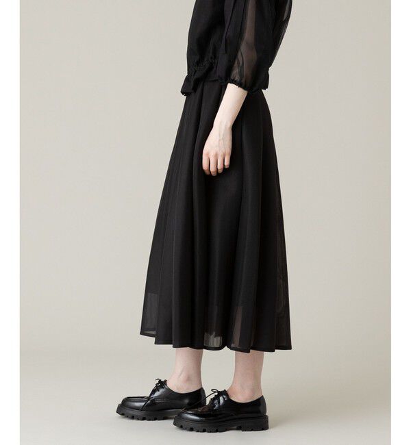 LOULOU WILLOUGHBY「【LOULOU WILLOUGHBY】ダブルラッセルシアースカート」|スカート|