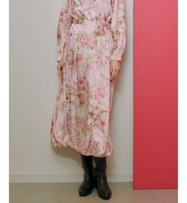 LOULOU WILLOUGHBY「【LOULOU WILLOUGHBY】RATTIソフトフラワプリントバルーンスカート」|スカート|