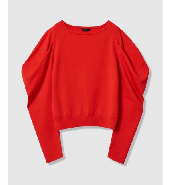 allureville「ソウバリドレープスリーブプルオーバー」|ニット・セーター|