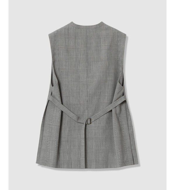 allureville「ポプリンチェックスリットジレ」|その他|