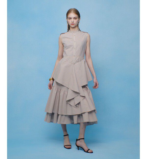 LOULOU WILLOUGHBY「【LOULOU WILLOUGHBY】レイヤードレープワンピース」|ワンピース|