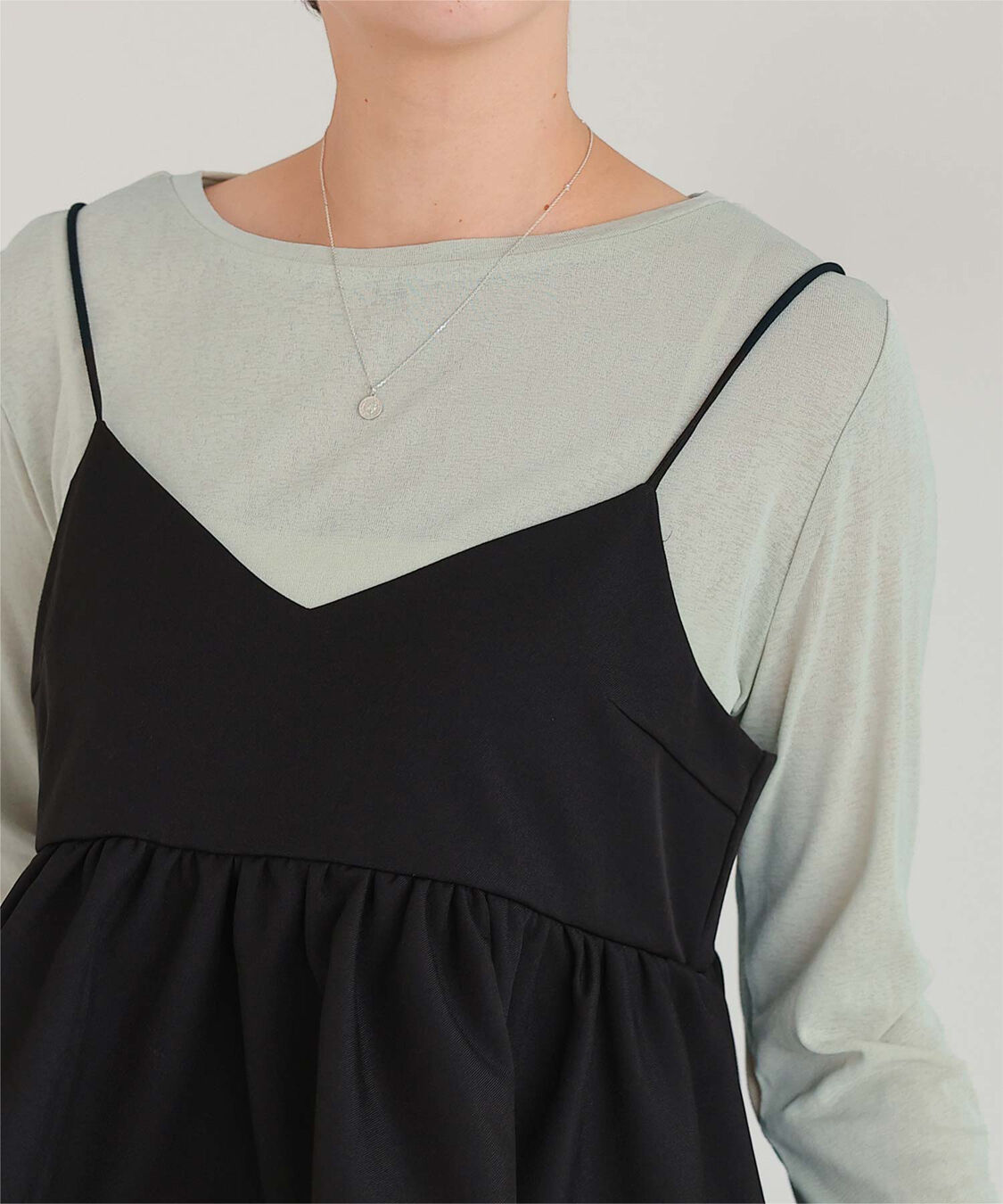 titivate「シアーカットソーロングスリーブトップス」|Tシャツ・カットソー|