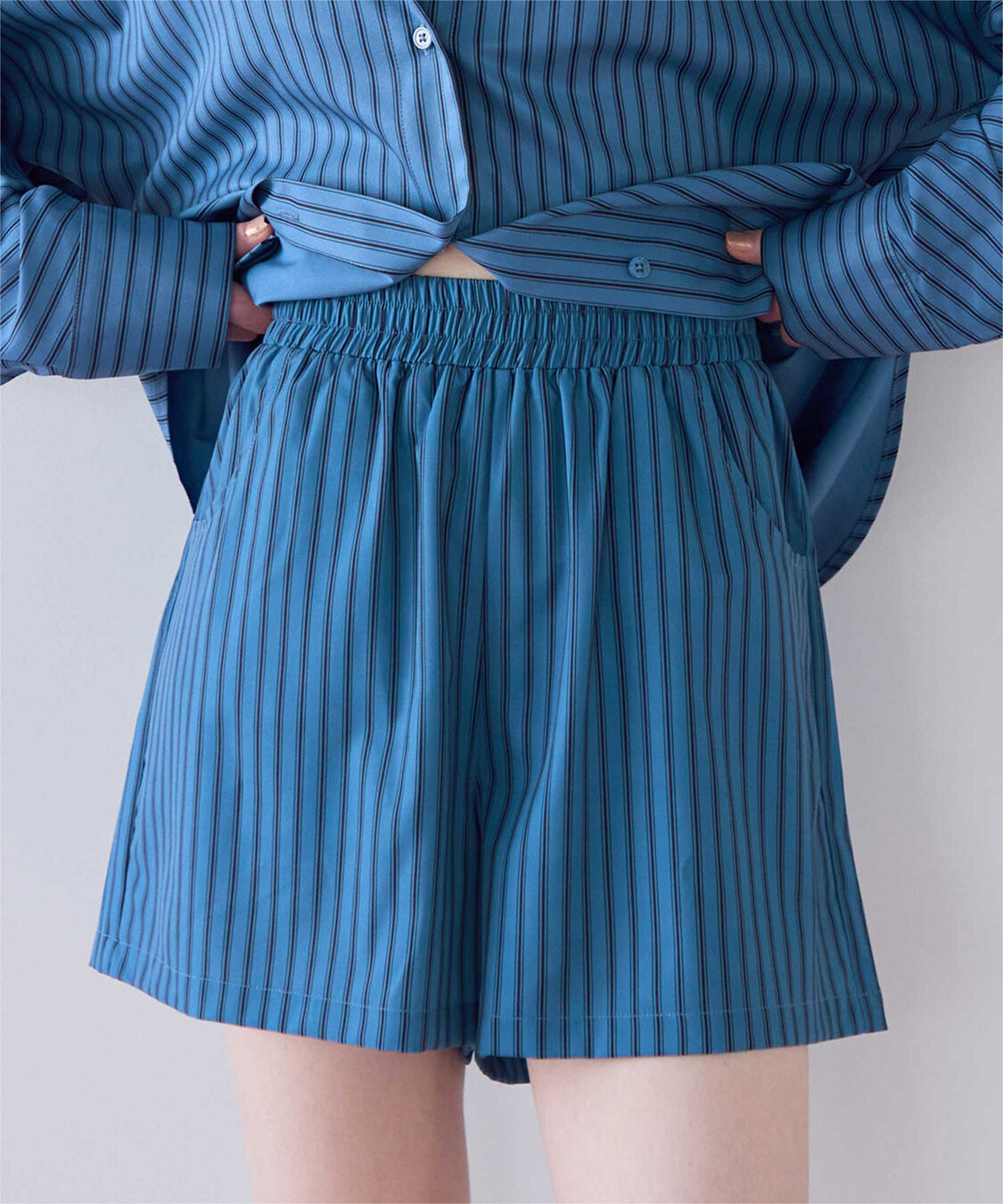 SEA DRESS「シンプルショートパンツ/ラッシュガード」|ビキニ|ブルー