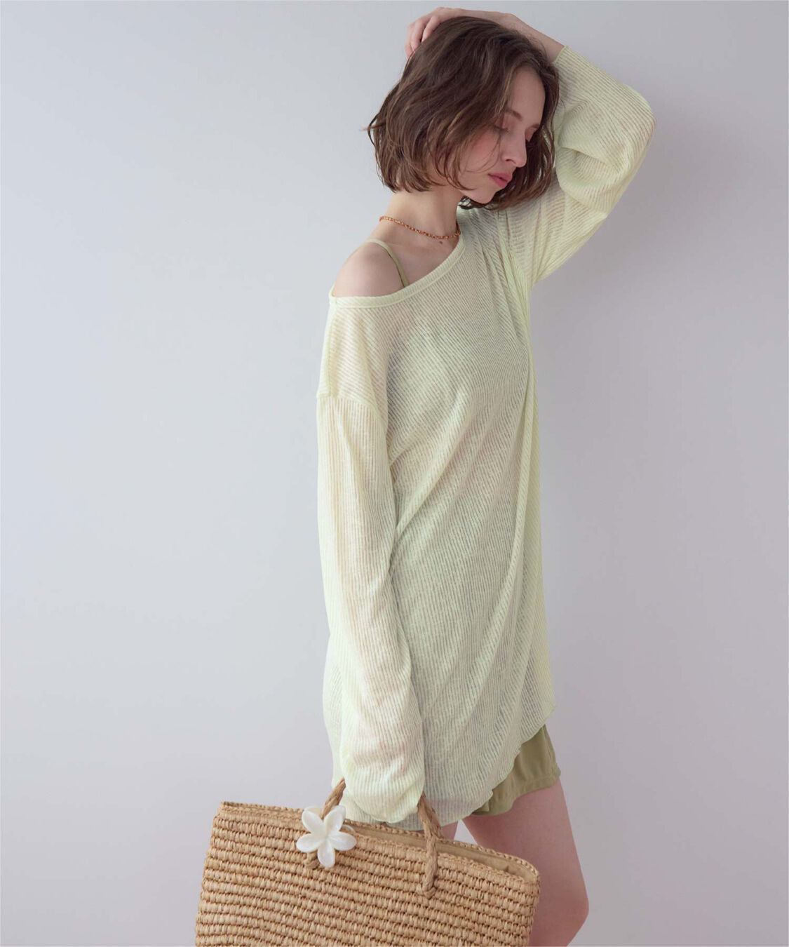 SEA DRESS「4点セット/リラックストップス&ショートパンツ付ビキニ/水着」|ビキニ|