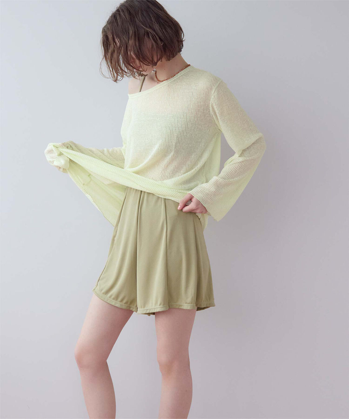 SEA DRESS「4点セット/リラックストップス&ショートパンツ付ビキニ/水着」|ビキニ|